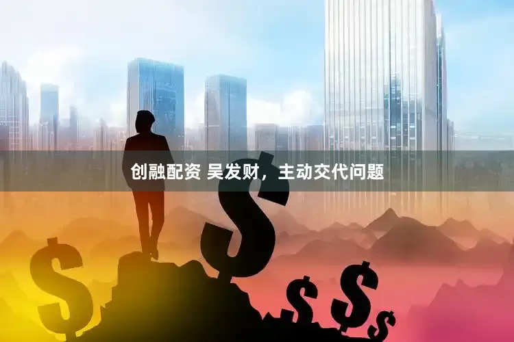 创融配资 吴发财，主动交代问题